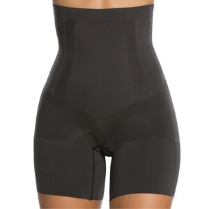 High-Waisted Black Shapewear Shorts